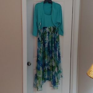 Igigi 14/16 Floral Dress With Shrug
